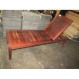 Pacific Kwila By Suncoast Sitra Indonisian Solid Teak Urban Sun Lounger New & Boxed However Box