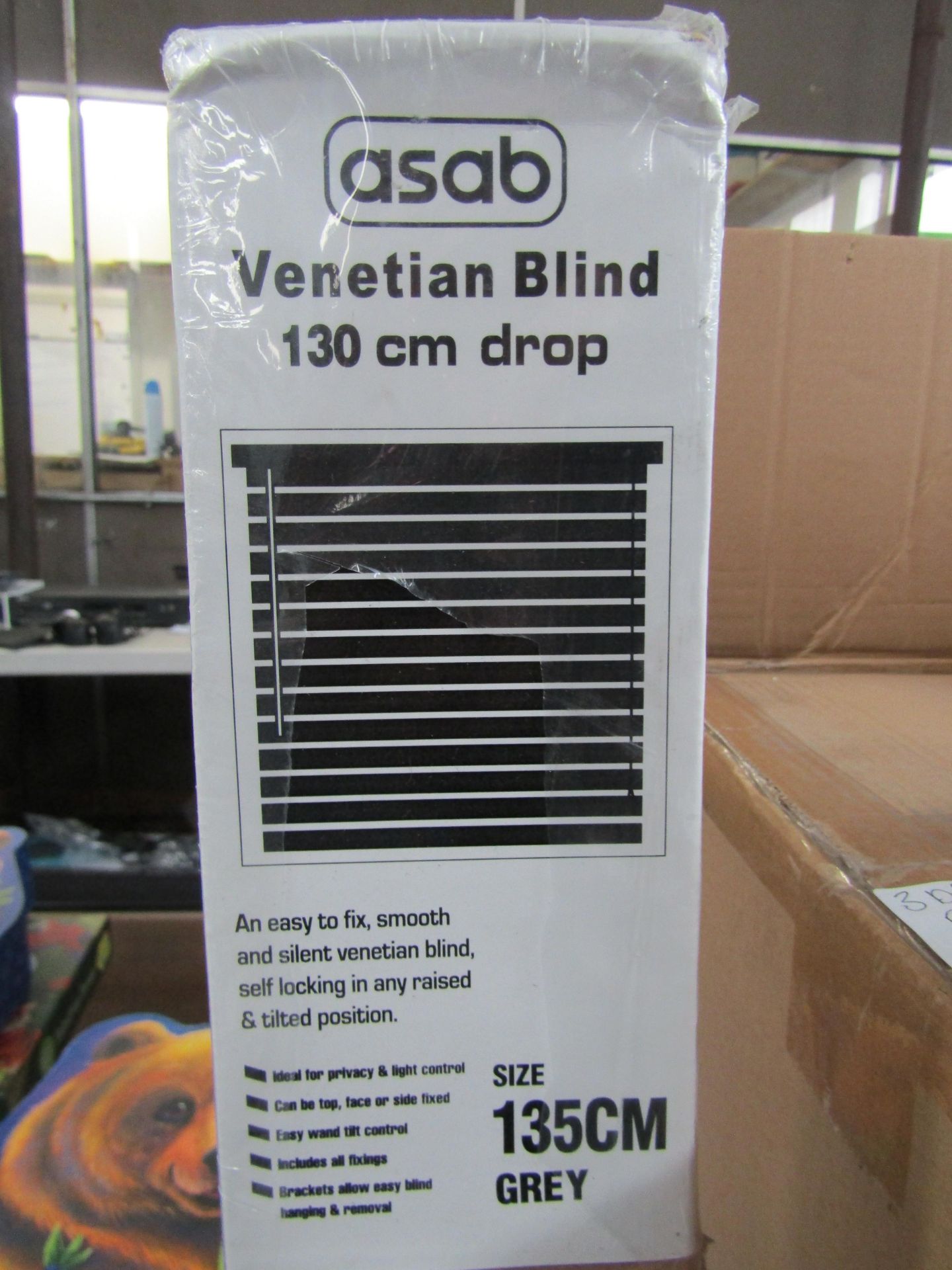 Asab - Venetian Blind 130cm Drop / Size 135cm - Unchecked & Boxed.