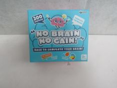 4x GamesRoom - "No Brain No Gain! " Game - New & Boxed.