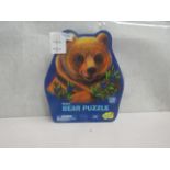 2x Peaceable Kingdom - 257pc Bear Shaped Puzzle - New.