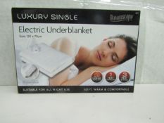Dreamscape - Luxury Electric Heated Underblanket / Single - Untested & Boxed.