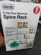 Asab - 5-Tier Door-Mount Spice Rack - Boxed.