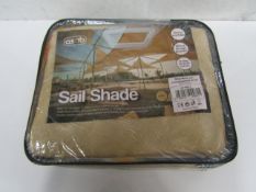 Asab - Sand Triangular Sail Shade 3.6M x 3.6M x 3.6M - New & Packaged.