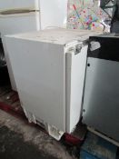 Intergrated Fridge. Powers on but does not get cold. Need Intensive Clean. May Contains Dints