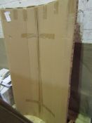 Chrome Curved Shower Screen 800x1400mm - Boxed.