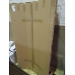 Chrome Curved Shower Screen 800x1400mm - Boxed.