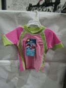 7x Bonz UV Girls Swimwear Tops, Size: 12Mths - All Good Condition & Packaged.