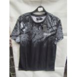 4x Burton Mens Wear Black Slim Detroit Fade T-Shirt, Size Small, New & Packaged.