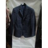 M&S Mens Navy Slim Performance Suit Jacket, Size: Chest 36" - Good Condition.