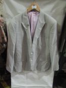 M&S Mens Grey Tailored Suit Jacket With Stretch, Size: Chest 48" - Good Condition.