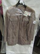 Mainpol Ladies Leather Jacket, Size: 14p - Good Condition.