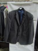 M&S Mens Grey Tailored Fit Performance Suit Jacket, Size: Chest 44" Long - Good Condition.