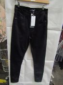 4x Sosandar Regular Leg Perfect Skinny Jeans, 12 Black, New & Packaged.