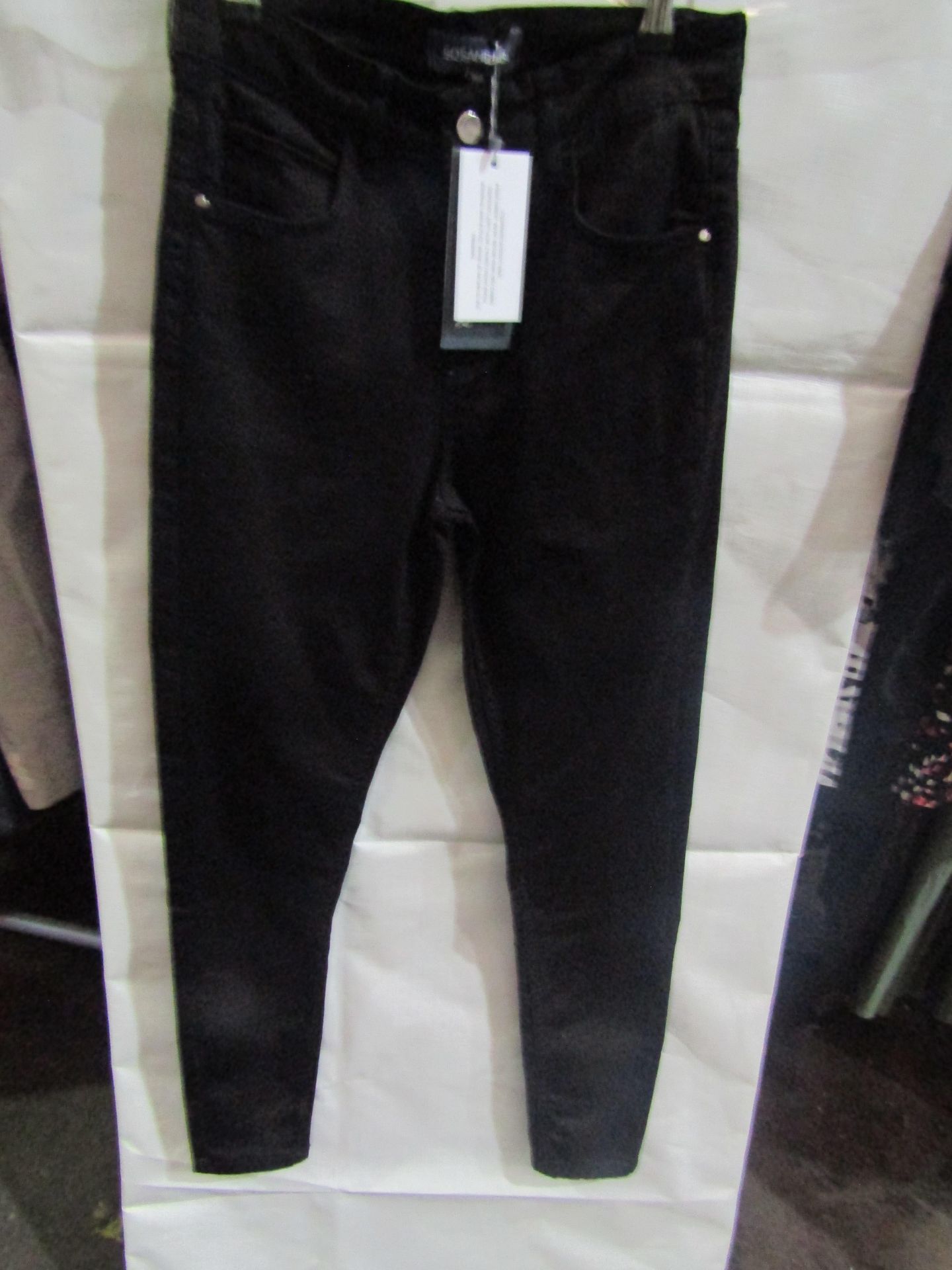 Sosandar Regular Leg Perfect Skinny Jeans Black, Size: 10r - Good Condition.
