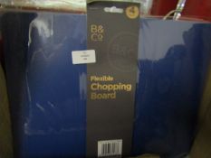 B & Co 4 Piece Flexible Chopping Boards - Unused & Packaged.