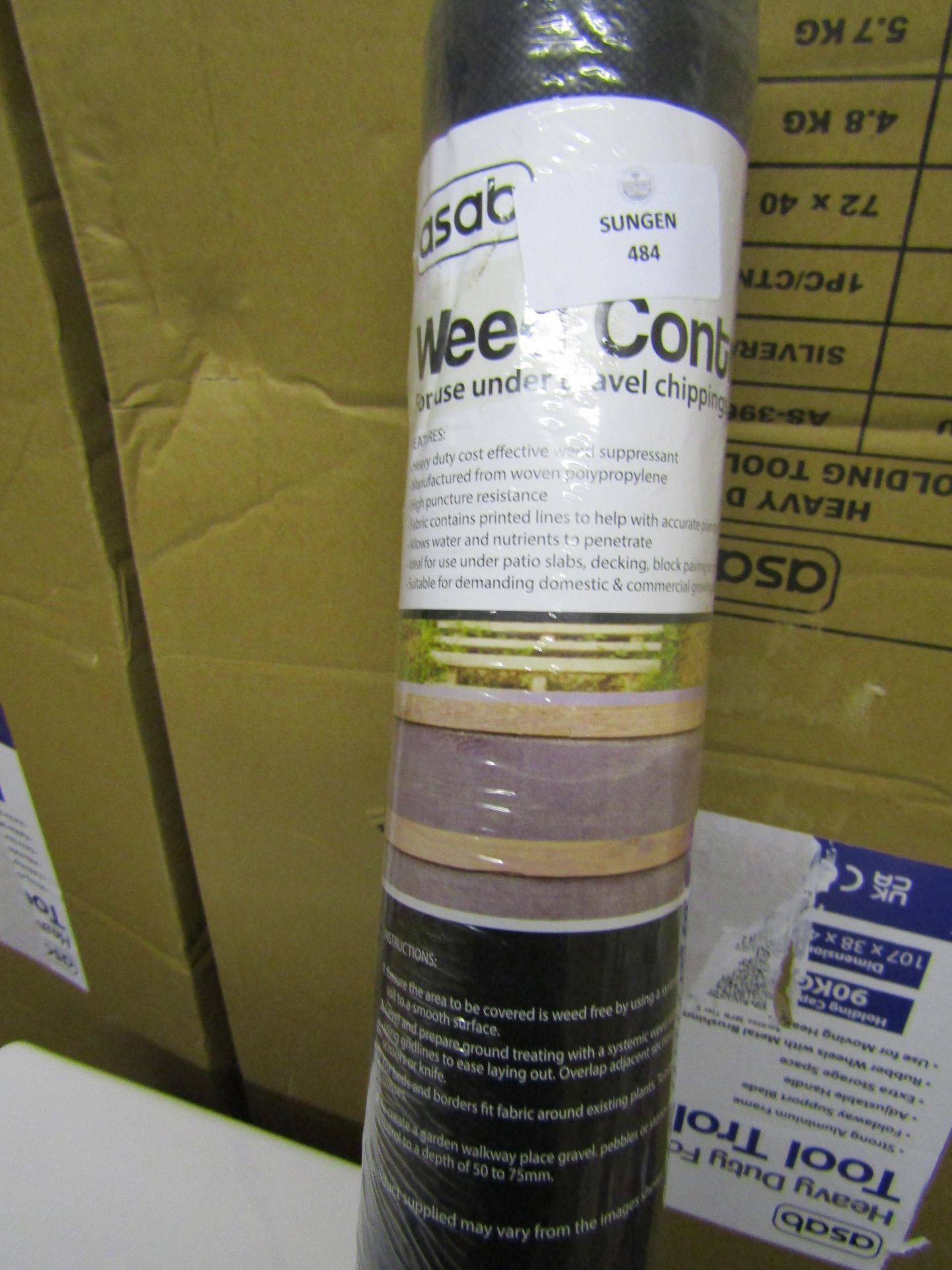 Asab 8M Weed Control Fabric - Unused & Packaged.