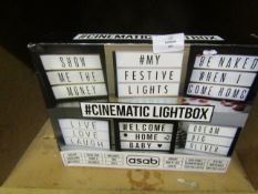 Asab Cinematic Lightbox - Unchecked & Boxed.