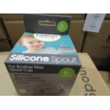 8x Mum To Mum 4 Month Plus Silicone Spout, New & Packaged