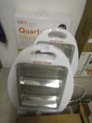 3 X Quartz Heaters 800W All only Have 1 Bar Working Only 1 Boxed.