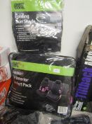 2x Items Being 1x Auto Care Jumbo Car Interior Comfort Pack, 1x Folding Sun Shade, Unchecked &
