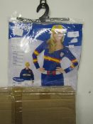 Fire Girl Dress Up Costume For Adults, Size: Small 8/10 - Unchecked & Packaged.
