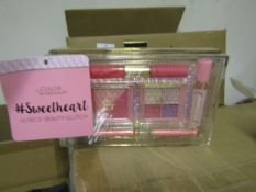 The Colour Workshop - Sweetheart 14-Piece Beauty Set With Clutch Bag - New & Packaged.