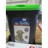 Max Care 30L Capacity Pet Food Container With Scoop - Looks To Be In Good Condition.