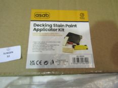 Asab Decking Stain Paint Applicator Kit - Unchecked & Boxed.