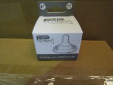 Box Of 24x Mum To Mum - Small 0-3M Replacement Silicone Teat - New & Boxed.