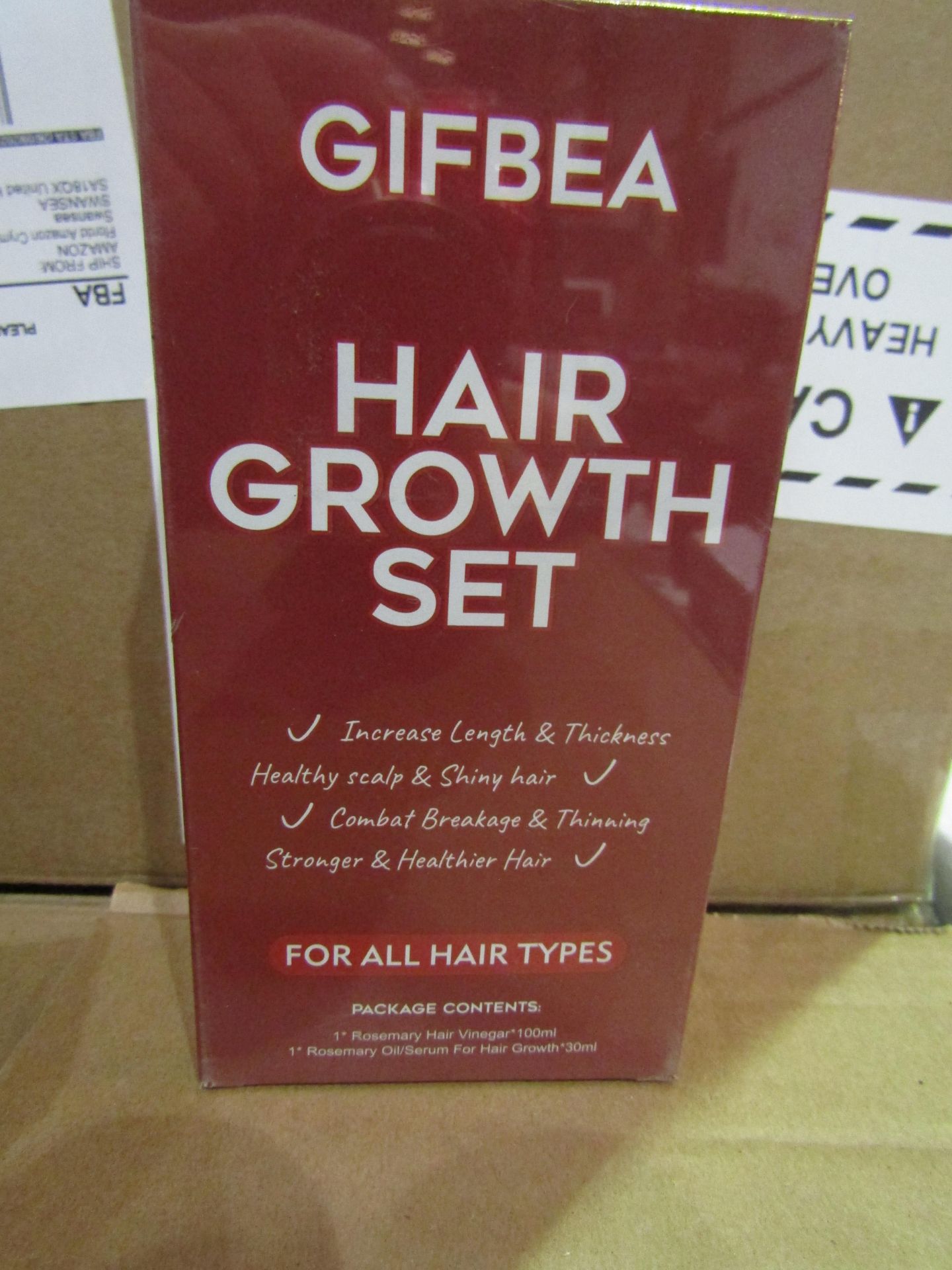 5x Gifbea Hair Growth Set( Rosemary Oil/Serum For Hair Growth) New & Packaged Use Within 12 Months