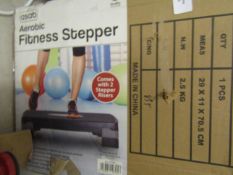 Asab Aerobic Fitness Stepper/ Black & Grey, Unchecked & Boxed.