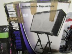 On Stage Stands Tiltback AMP Stand. Perfect Choice For Stange & Studio - Packaging Damaged &