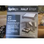 2x Springo Anti-Slip Platform Half Step - Both Unchecked & Boxed.