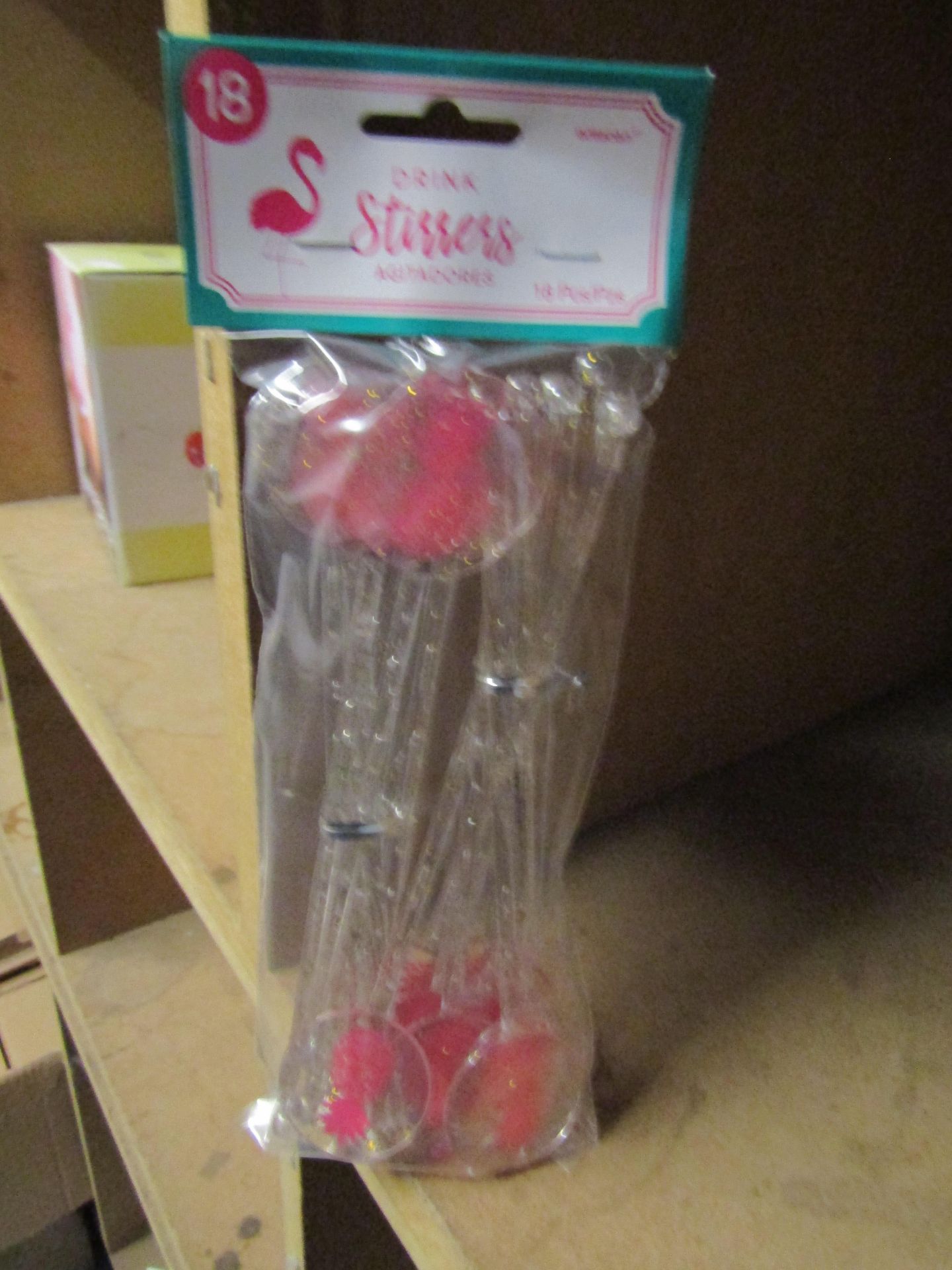 Box Of 9x Packs Of 18 Drinking Stirrers, New & Packaged,