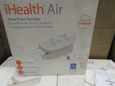 Ihealth Air Smart Pulse Oximeter With LED Backlit Display, Clinically Validated. Blood Oxygen &