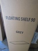 2x Large Floating Wall Shelf, Size: 90cm - Unchecked & Boxed.