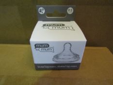 Box Of 24x Mum To Mum - Small 0-3M Replacement Silicone Teat - New & Boxed.