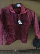 Teflon Fabric Protector Rain Coat With Inner Fleece, Size 20, Red, Unworn & Packaged.