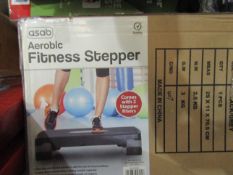 Asab Aerobic Fitness Stepper & Pack Of 2 Fitness Stepper Replacement Feet - Both Unchecked & Boxed.