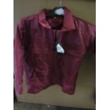 Teflon Fabric Protector Rain Coat With Inner Fleece, Size 14, Red, Unworn & Packaged.