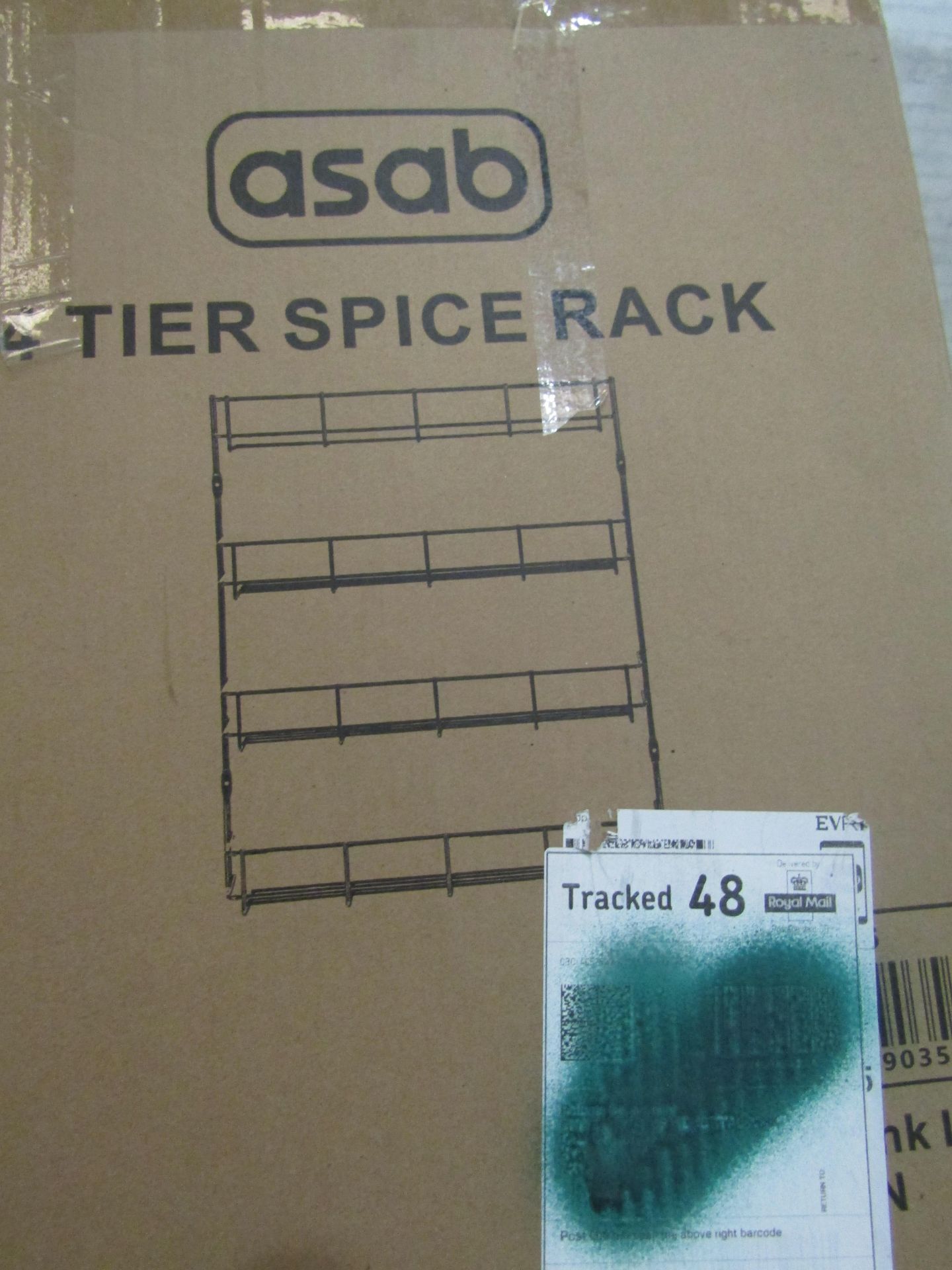 4x Asab 4 Tier Spice Rack Unchecked & Box