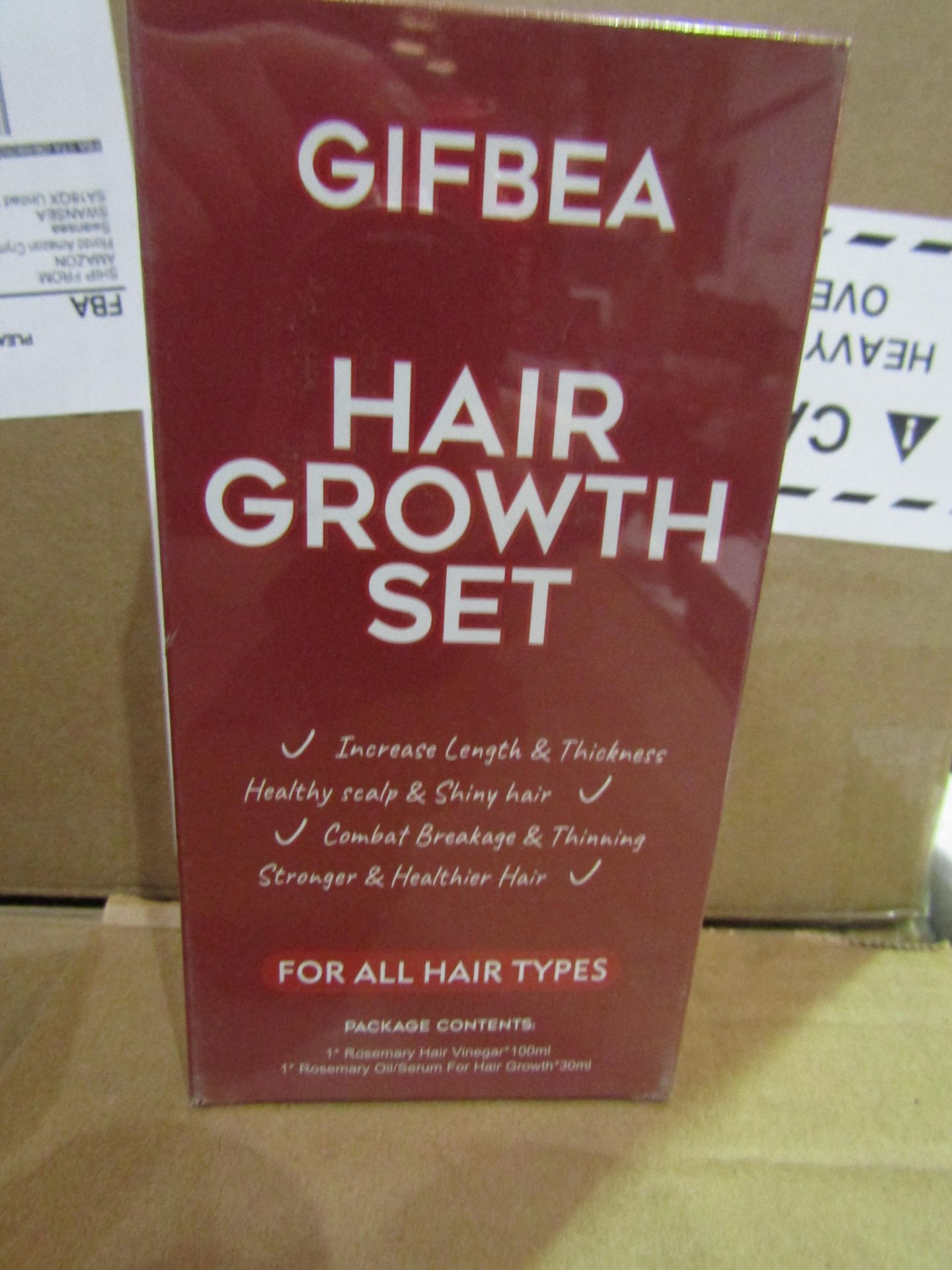 5x Gifbea Hair Growth Set( Rosemary Oil/Serum For Hair Growth) New & Packaged Use Within 12 Months