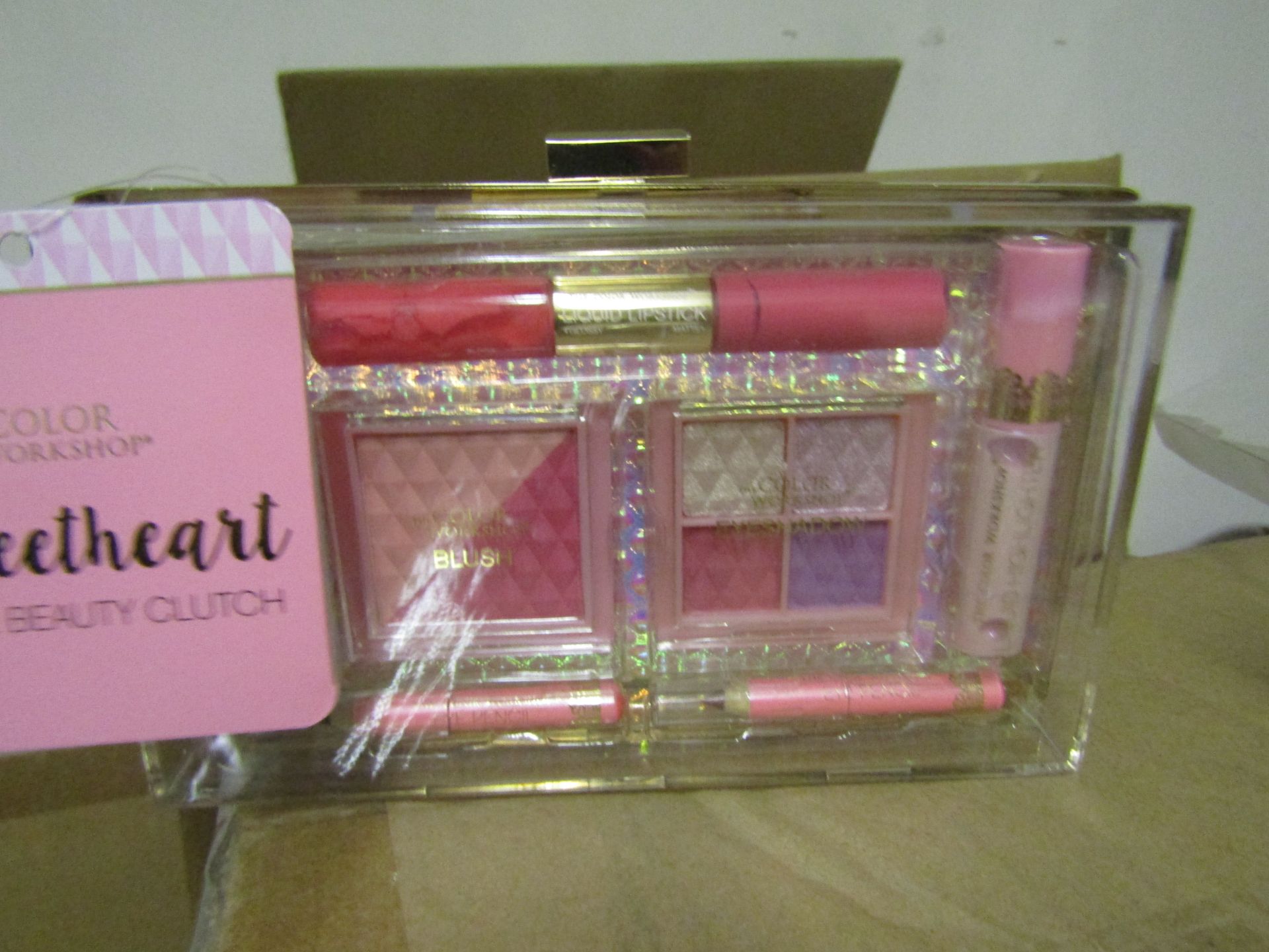 The Colour Workshop - Sweetheart 14-Piece Beauty Set With Clutch Bag - New & Packaged.