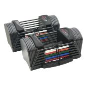Sweatband PowerBlock Sport 24 Adjustable Dumbbells - 1-11kgs (Pair) RRP 149.00