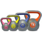 Sweatband DKN Vinyl Kettlebell Set - 2kg, 4kg, 6kg & 8kg RRP 44.99