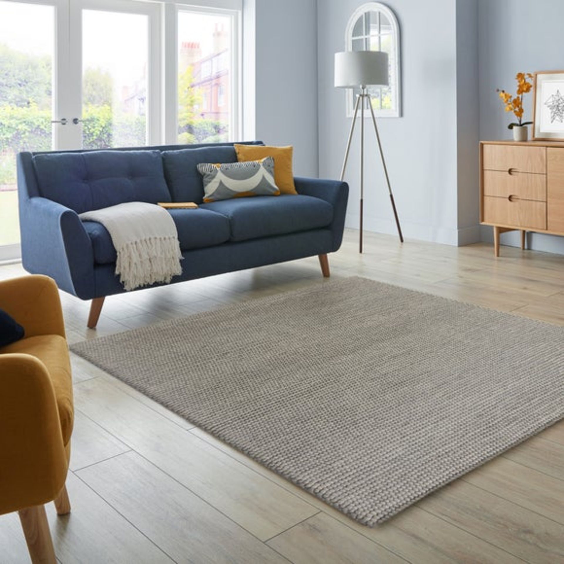 Pebble Grey 200X200cm Rug RRP 299