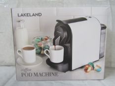 Lakeland Coffee Pod Machine White RRP 90About the Product(s)We know they're not everyone's cup