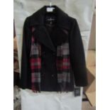 London Fog Ladies Black Double Breasted Wool Jacket, Size: XXS - Good Condition.