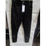 Sosandar Regular Leg Perfect Skinny Jeans Black, Size: 10r - Good Condition.