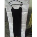 PrettyLittleThing Shape Black Stretch Seamless Strappy Maxi Dress, Size: XS - Good Condition With